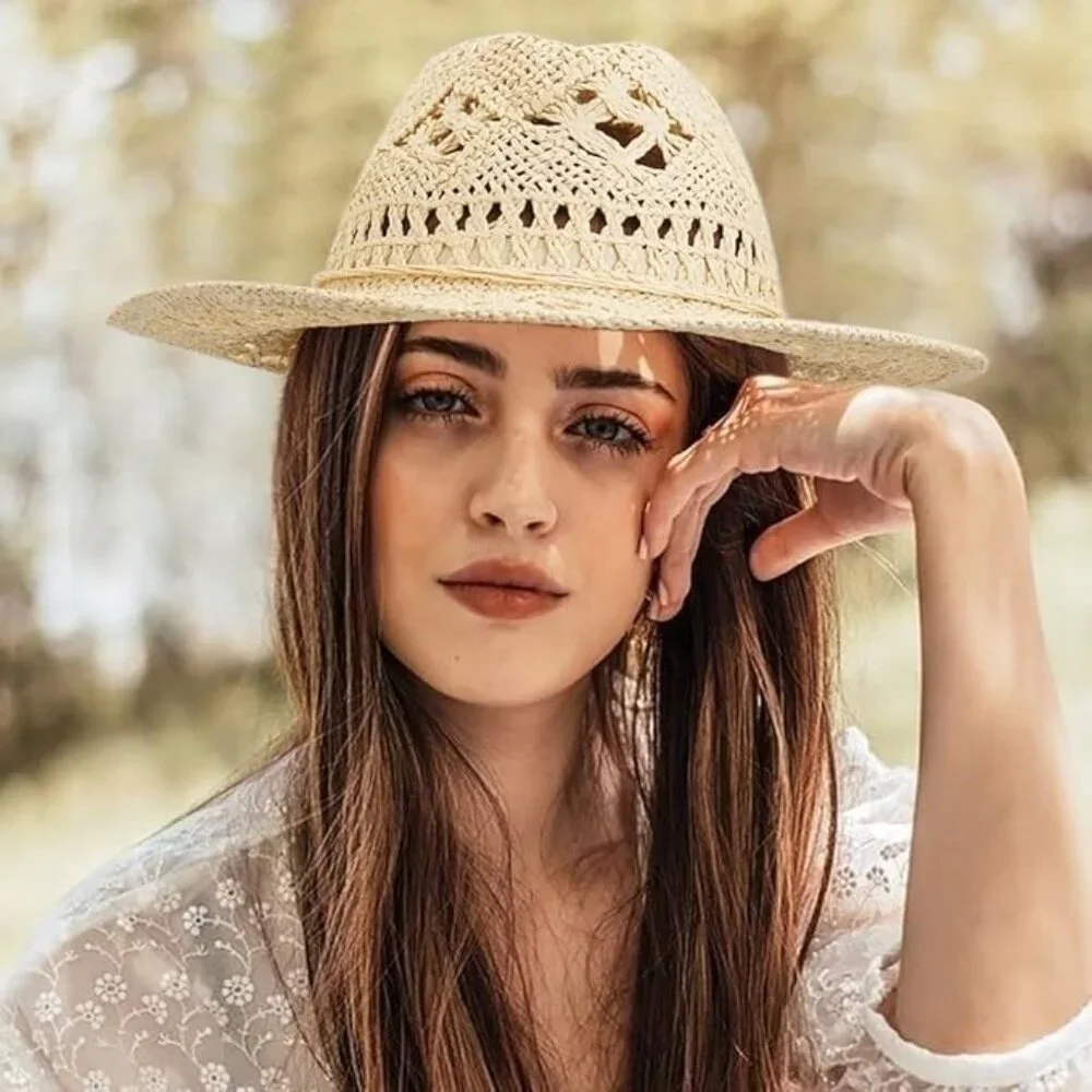 Cowgirl hat beach sun hat